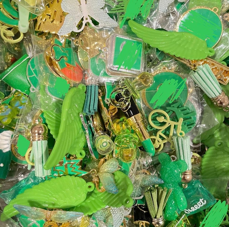 Green Charm Pack 50pc - Etsy