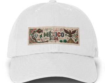 Mexico 2026 embroidered patch Cap | soccer, eagle, pyramid design