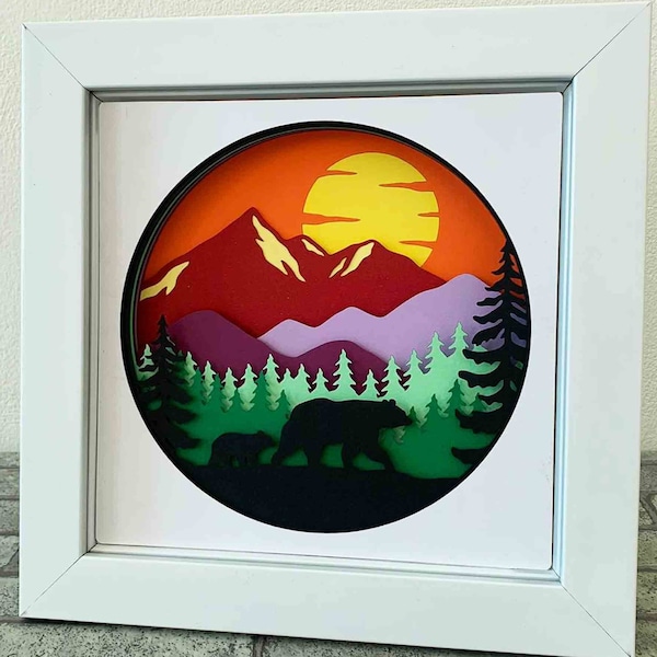 Nature Shadow Box Art Etsy