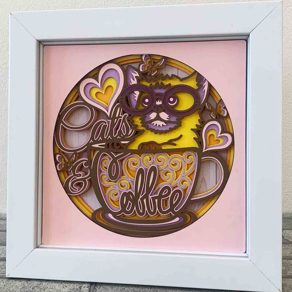 Cat And Coffee Cup Mandala SVG/ Coffee Cat Shadow Box SVG/ Cat 3D Zentangle/ Multilayer For Laser/ Coffee Bar Decor/ Coffee House Decoration Cat And Coffee Cup Mandala SVG/ Coffee Cat Shadow Box SVG/ Cat 3D Zentangle/ Multilayer For Laser/ Coffee Bar Decor/ Coffee House Decoration