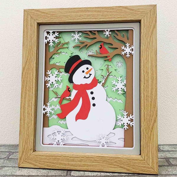 Snowman And Cardinals Shadow Box SVG/ Christmas Home Decor/ Winter Papercraft SVG/ Christmas Cricut Project/ SVG For Cricut/ For Silhouette Snowman And Cardinals Shadow Box SVG/ Christmas Home Decor/ Winter Papercraft SVG/ Christmas Cricut Project/ SVG For Cricut/ For Silhouette