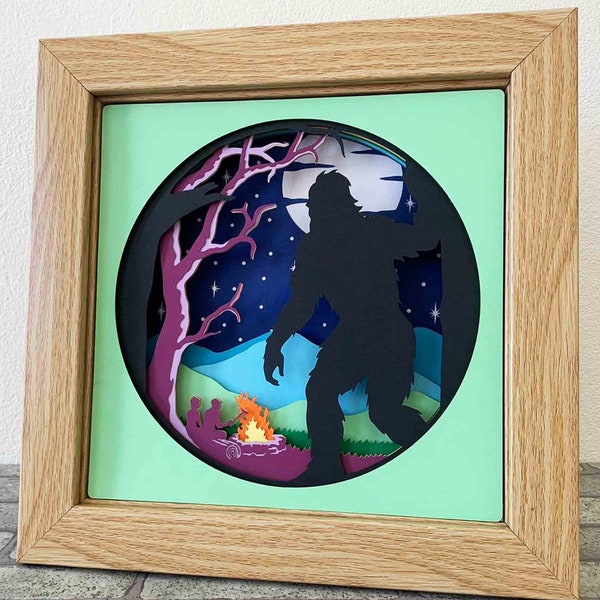 Sneaky Bigfoot Shadow Box SVG/ 3D Camping SVG/ Bigfoot Campsite Shadow Box/ Fall Camping Cricut Project/ SVG File For Cricut/ For Silhouette Sneaky Bigfoot Shadow Box SVG/ 3D Camping SVG/ Bigfoot Campsite Shadow Box/ Fall Camping Cricut Project/ SVG File For Cricut/ For Silhouette