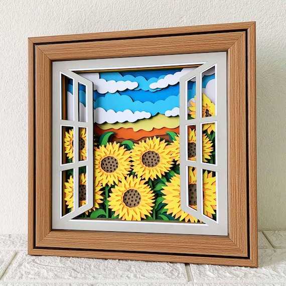 シャドーアートボックス ひまわり畑