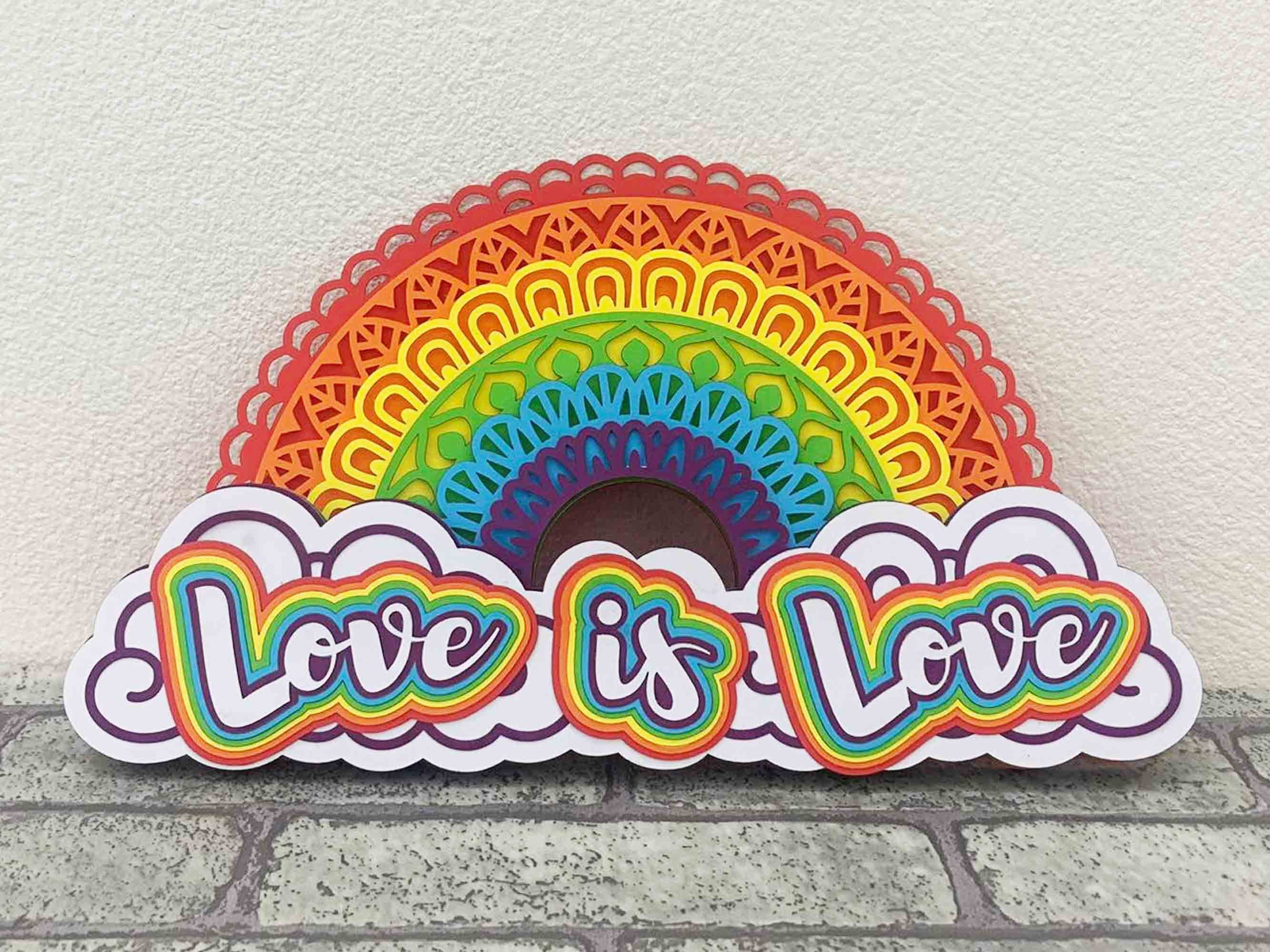Rainbow/laser Cut Files/ SVG/ DXF/CDR, 52 OFF