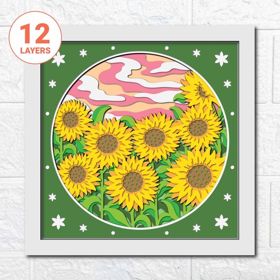 シャドーアートボックス ひまわり畑 【公式通販】