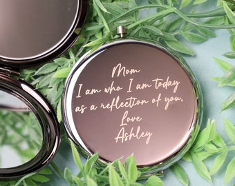 Personalized Compact Mirror, Gifts for Bridesmaid Proposal & Best Friend's Birthday, Gift for Women, Mother's Day Gift, Gift Ideas for Mom