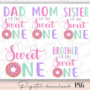 Donut first birthday png, donut 1st birthday girl, sweet one donut birthday, donut digital download, donut printable, donut  birthday D4