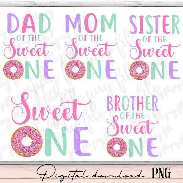 Donut first birthday png, donut 1st birthday girl, sweet one donut birthday, donut digital download, donut printable, donut  birthday D4