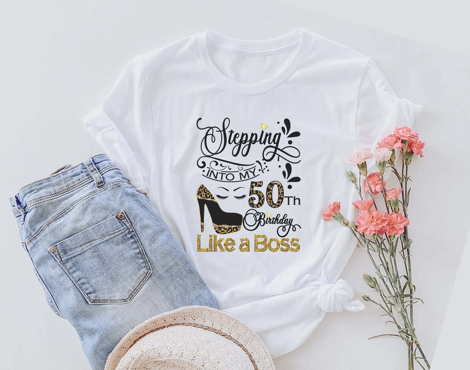 Stepping Into My 50th Birthday Digital File 50th Birthday - Etsy