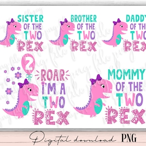 Family Saurus bundle png, TWO rex png, Dinosaur Family png, Matching Family png, t-rex TWO-rex png, Saurus png, t rex png, dinosaur png