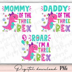 Family Saurus bundle png, THREE rex png, Dinosaur Family png, Matching Family png, t-rex three-rex png, Saurus png, t rex png, mommy  png