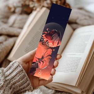 Aesthetic Feminine Bookmark, Girl Illustration, Japanese Style, Book Lover, Fantasy Art, Reader Gift