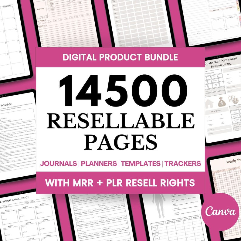 Done for You 2026 2027 Planners Journals Trackers 14500 Pages Editable ...