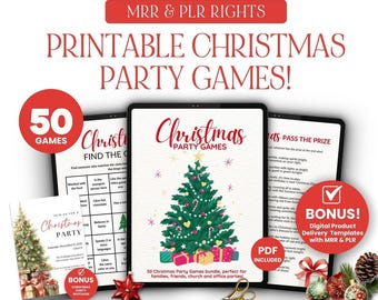 Christmas Party Games Master Resell Rights MRR Pack Christmas Office Games PLR Christmas Holiday Games Christmas Party Games Fun Activities.