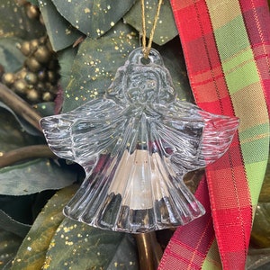 Vintage Princess House 24% Lead Crystal Angel Ornament NEW