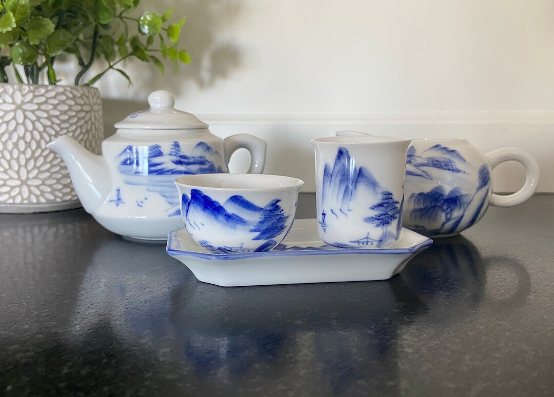 Vintage Hand Painted Chinese Tea Tasting & Smelling Set Etsy