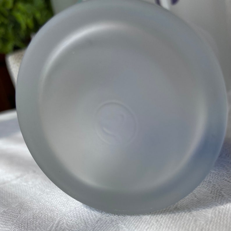 Vintage Libbey Frosted Candy Stripe Tom Collins Glasses Set 6 Etsy