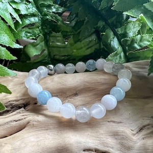 Bracelet de perles de guérison 8 mm en cristal véritable Harmony Balance