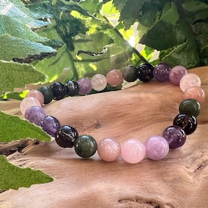 ADHD support Genuine Crystal Healing 8mm Bead Bracelet