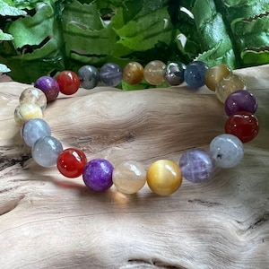 Arthrite Sciatique Douleurs articulaires Guérison en cristal véritable Bracelet de perles de 8 mm