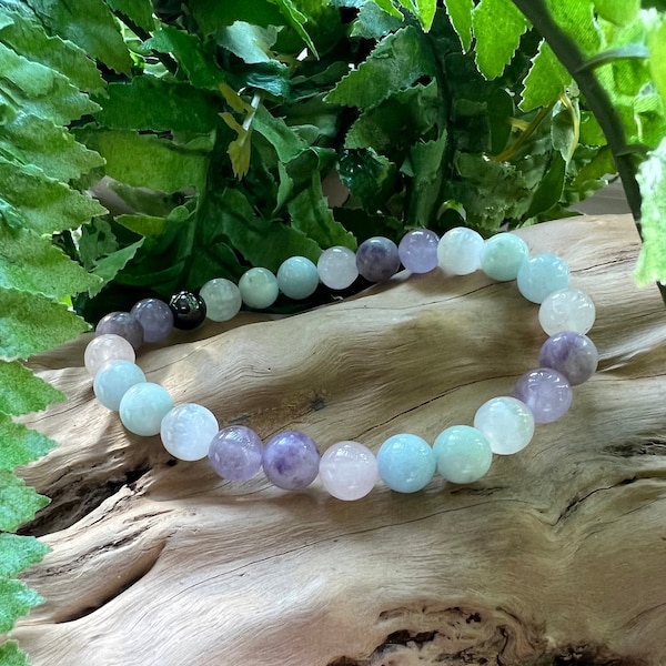 Frieden und Ruhe echte Kristall Heilung 8mm Perlenarmband