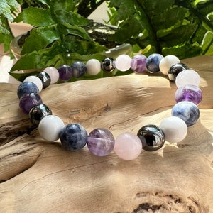 Insomnia Deep Sleep Genuine Crystal Healing 8mm Bead Bracelet