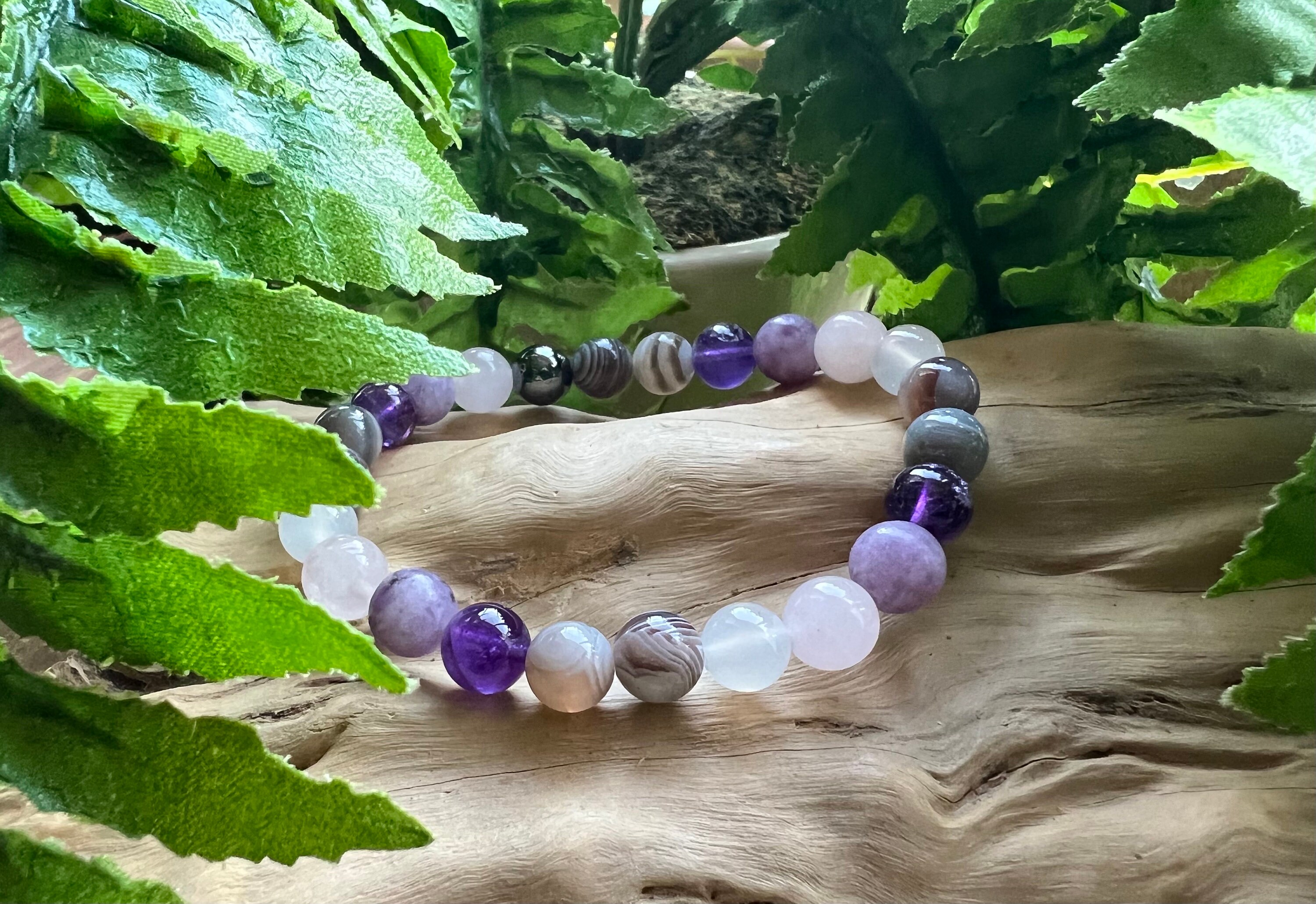 Grief Support Genuine Crystal Healing 8mm Bead Bracelet - Etsy