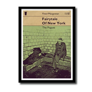 Cuento de hadas de Nueva York, lámina artística de The Pogues
