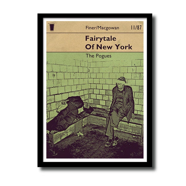 Fairytale of New York, Pogues art print