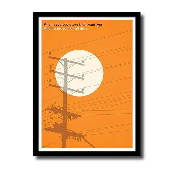 Wichita Lineman, Glen Campbell art print