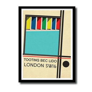 Tooting Bec Lido art print