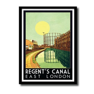 Regent’s Canal, London art print
