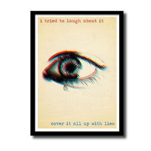 Boys Don&#39;t Cry, The Cure art print