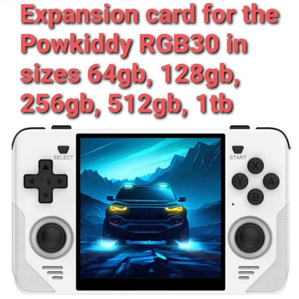 Micro SD card for the Powkiddy RGB30 expansion card, Plug n play Includes (Current OS, Box Art) *Micro SD card only