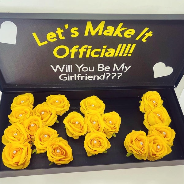 Girlfriend Proposal Rose Box