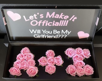Girlfriend Proposal Rose Box