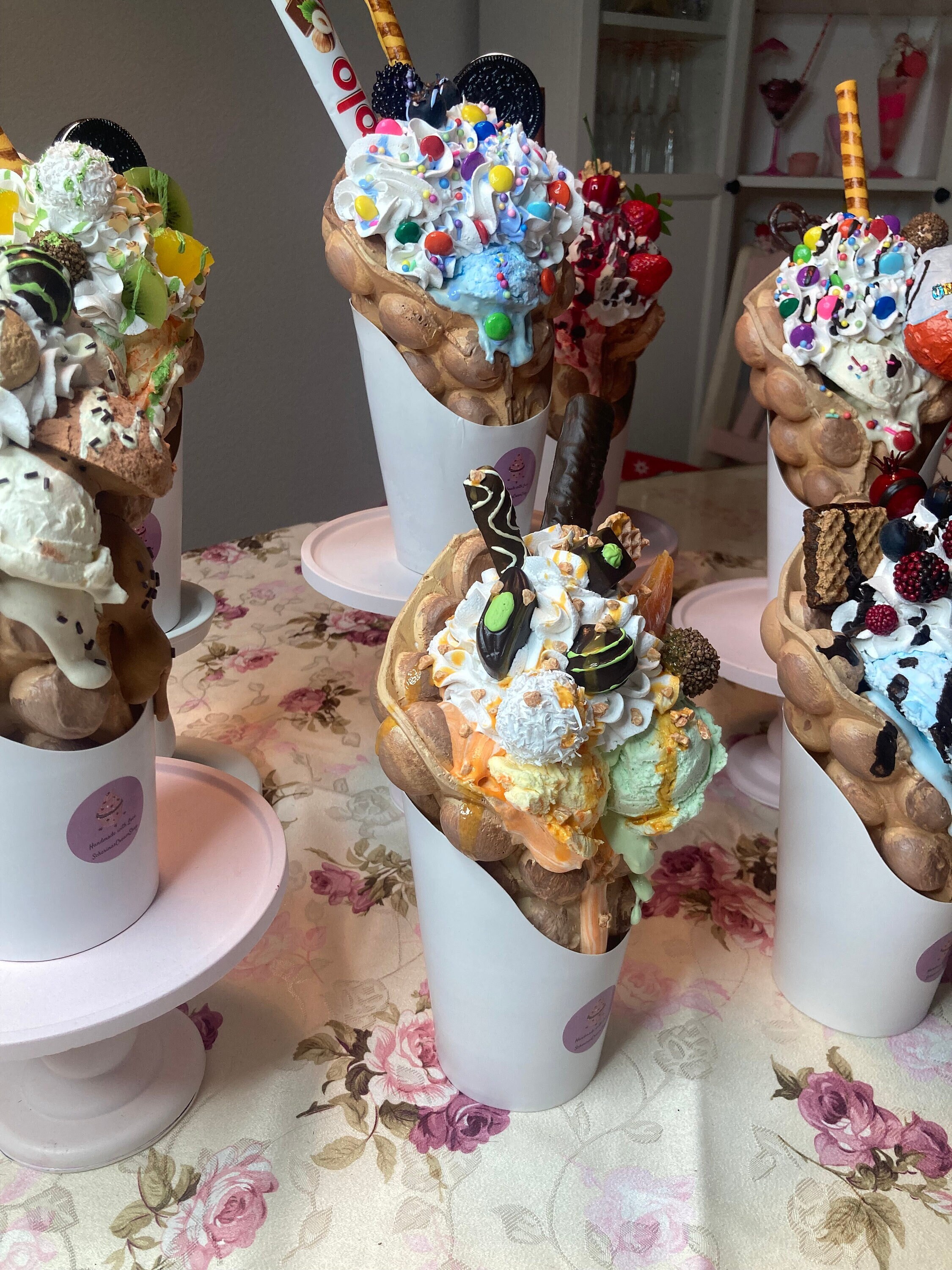 Waffle decorations