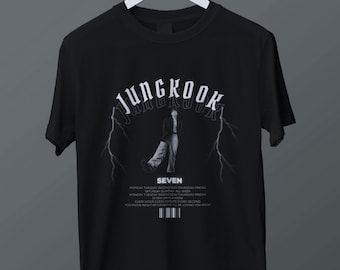BTS Jungkook 97 • Bias T-shirt • Birth Year Jersey With Black Ink