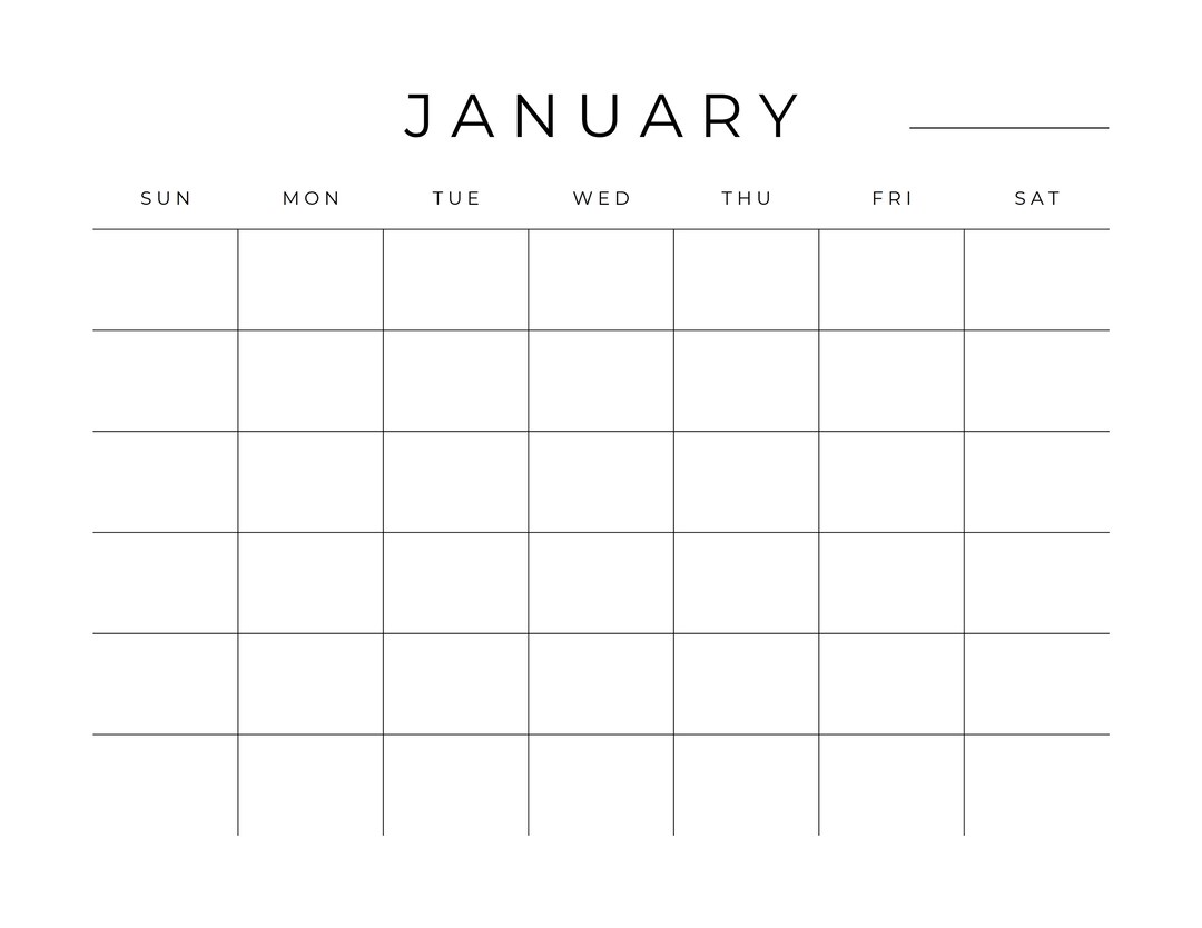 Blank Calendar Page Monthly Printable Calendar Month On Etsy blank-calendar-page-monthly-printable-calendar-month-on-etsy