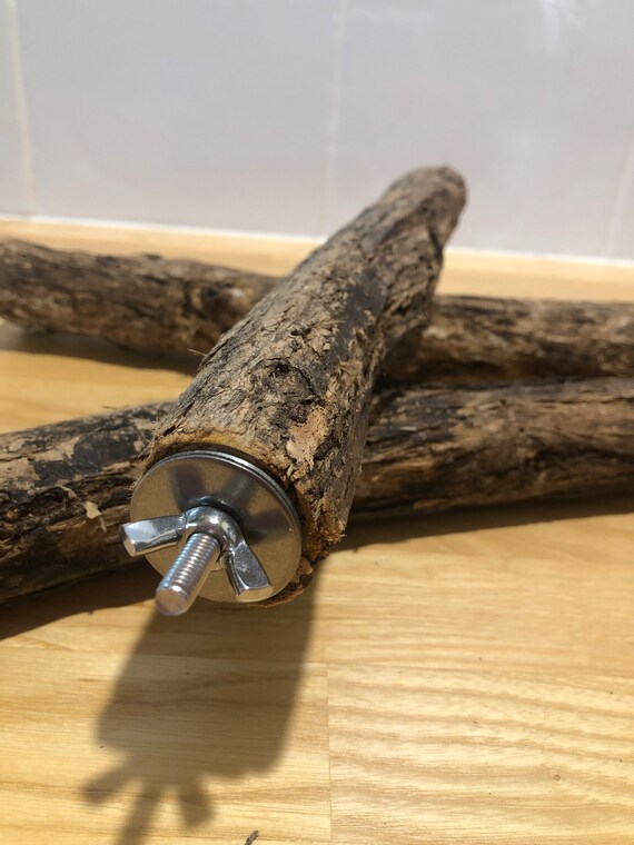 Large Natural Bird Perch Stainless Steel Fixings Etsy Australia