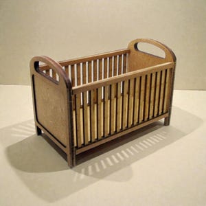 Dollhouse miniature KIT baby bed in 1/12 scale