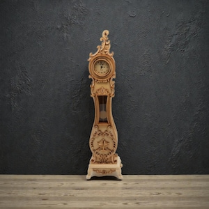 Miniature dollhouse unfinished pendulum clock - code VMJ1800