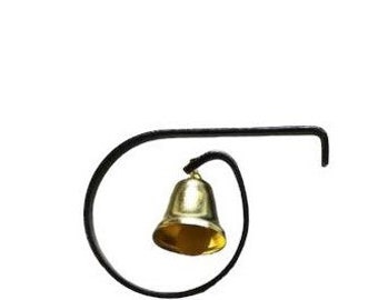 Dollhouse miniature brass metal bell - 1/12 scale