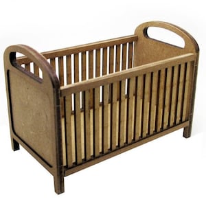 Dollhouse miniature KIT baby bed in 1/12 scale