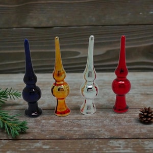 Miniatuur kerstboom met glazen bovenkant - schaal 1/12