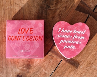 Love Confessions Heart-Shaped Card Deck