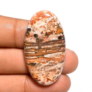 Wonderful Top Grade Quality 100% Natural Leopard Skin Jasper Oval Shape Cabochon Loose Gemstone For Making Jewelry 36 Ct. 39X22X6 mm TG-2144