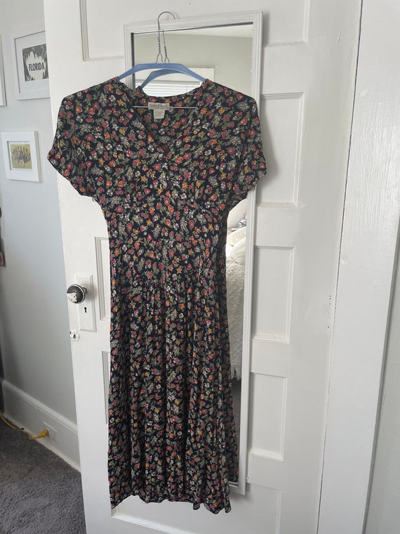 1990s Floral Dress by Banana Republic - image 1