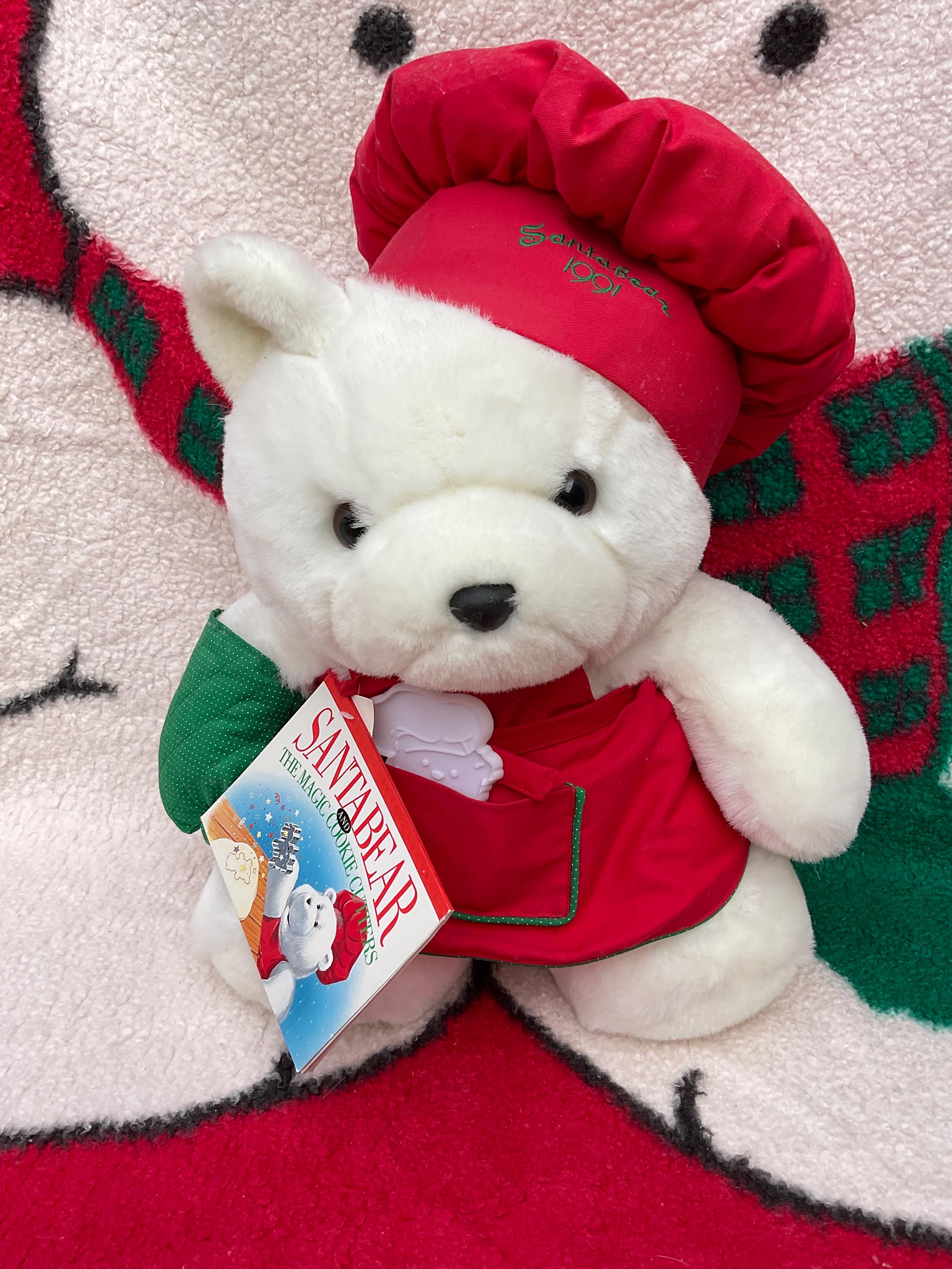 SANTA BEAR シロクマ 白熊 ぬいぐるみ ヴィンテージ レトロ 非売品 SANTA BEAR シロクマ 白熊 ぬいぐるみ ヴィンテージ レトロ