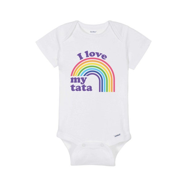 Tata Baby Onesie Tata Baby Shirt I Love My Tata Baby Clothes Tata New Baby Gift Tata Baby Outfit Polish Telugu Czech Croatian Romanian